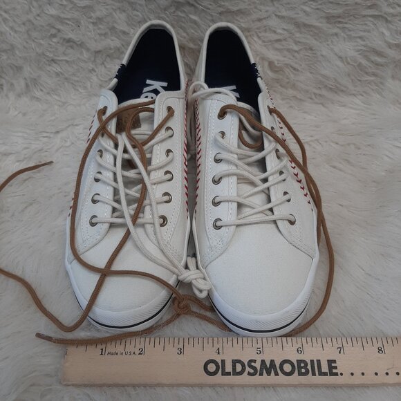 Keds Women's Kickstart Pennant Baseball Stitch Double Shoeslace Sneaker US 9M - Picture 2 of 7